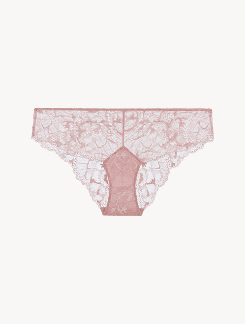 Medium Briefs in pink Leavers lace and stretch tulle_2