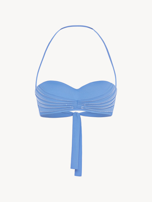Sky blue bandeau bikini top_4