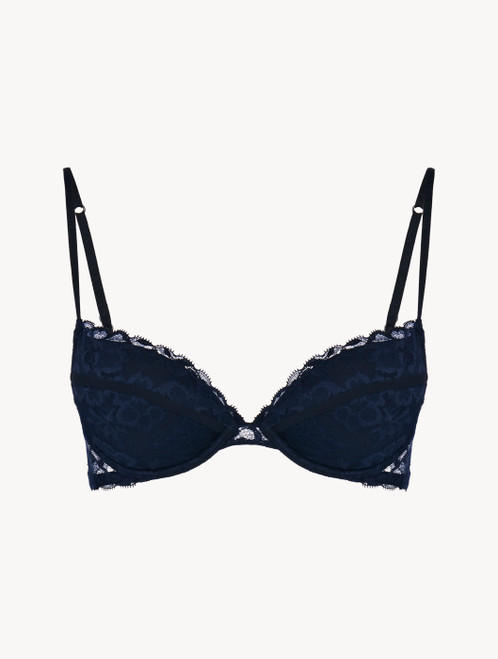 Push-up bra in blue Leavers lace_3