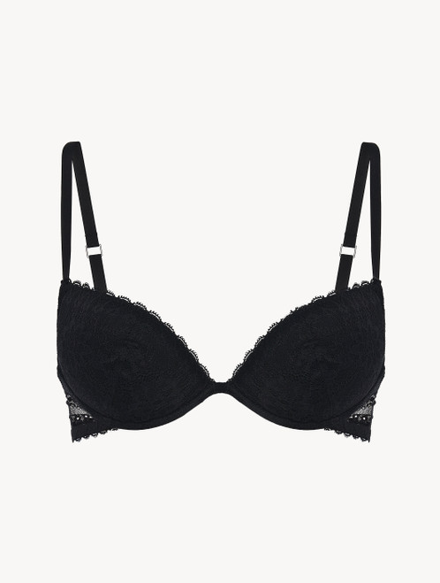 Push-up Bra in black floral lace_4