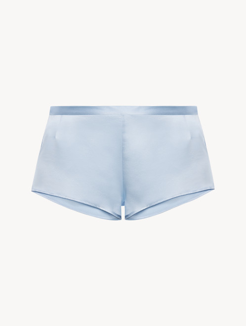 Azure silk pajama shorts_8