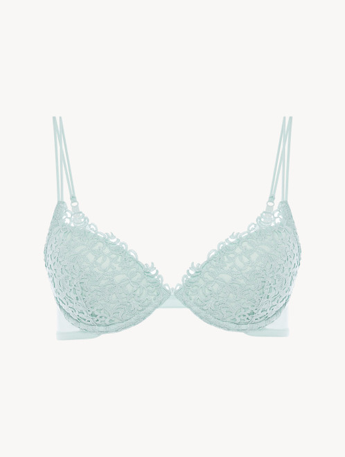 Mint green push-up bra with macramé_1