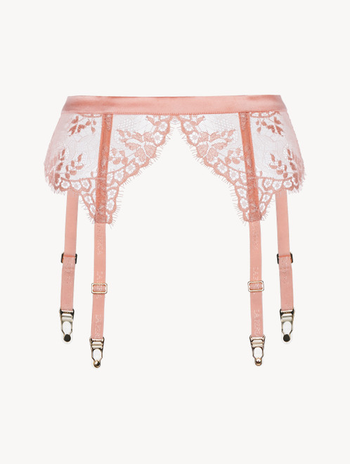 Pink Leavers lace suspender belt_4
