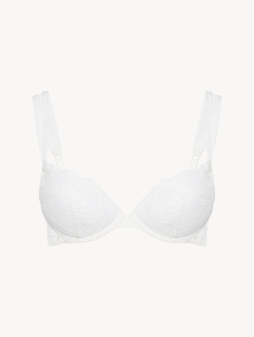 Off-white lace push-up bra_0