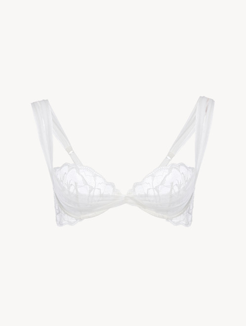 Off-white lace balconette bra_1