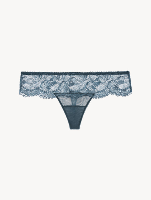Dark blue lace thong_1