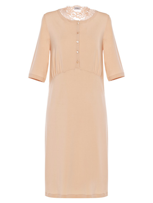 Petal pink jersey-modal nightgown_2