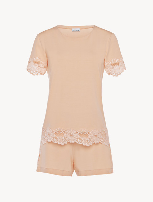 Petal pink jersey-modal short pyjama set_1