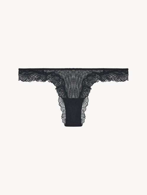 Black embroidered strech-tulle Brazilian briefs_2