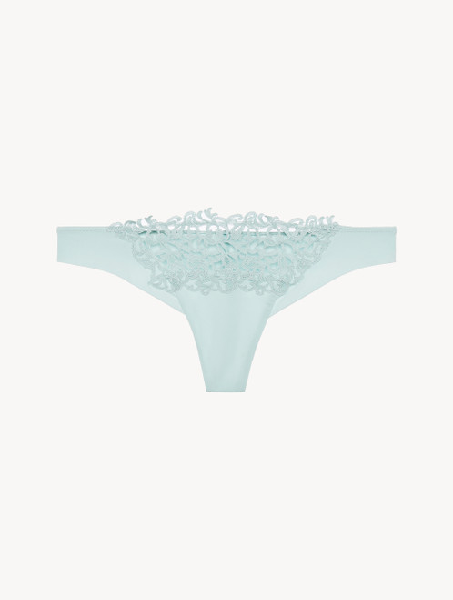 Mint green thong with macramé_4
