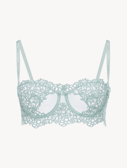 Mint green underwired bra with macramé_4