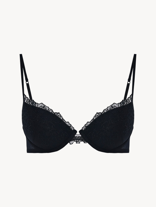 Black tulle push-up bra_4