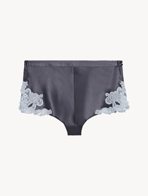 Grey silk sleep shorts with lurex frastaglio_3