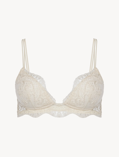 Off-white embroidered tulle triangle V-bra_1