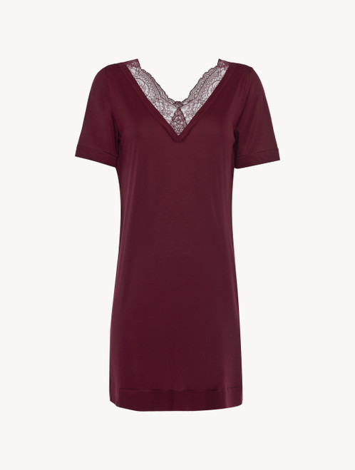 Cranberry jersey modal short nightdress_1