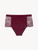 Cranberry Leavers lace high-waisted brief_0
