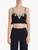 Dark blue jersey crop top_1