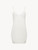 Slip Dress in white modal jersey with embroidered tulle_0