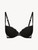 Push-up Bra in black tulle with floral embroidery_0