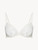 Triangle Bra in white embroidered tulle_0