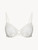 Underwired Bra in white sheer tulle with floral embroidery_0