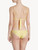 Bikini Top in yellow with ruched cups_2