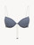 Underwired Bikini top in blue gingham seersucker_0