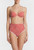 Underwired Bikini top in red gingham seersucker_1