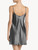 Silver silk short nightgown_2