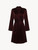 Bordeaux silk short robe_0