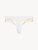 White silk satin thong with Frastaglio_0