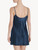 Slip Dress in navy blue silk_2