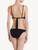 Bikini Top in black with ruched cups_2