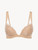 Push-up Bra in beige Lycra with Leavers lace_0