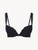 Padded push-up Bra in black Lycra with Leavers lace_0