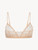 Triangle Bra in beige Lycra with Leavers lace_0