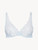Underwired Bra in blue Lycra with Leavers lace_0