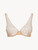 Underwired Bra in beige Lycra with Leavers lace_0