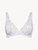 Underwired Bra in white Lycra with Leavers lace_0