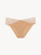 Medium Brief in beige Lycra with Leavers lace_0