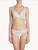 Thong in white Lycra with Leavers lace_1