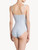 Underwired Bodysuit in blue Lycra with Leavers lace_2