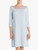 Nightgown in blue stretch modal jersey with Leavers lace_1