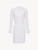 Robe in white modal stretch with Leavers lace_0