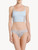 Bralette in blue Lycra with Leavers lace_1