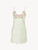 Slip Dress in pale green silk with embroidered tulle_0