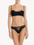 Bandeau Bra in black silk georgette with Leavers lace_1