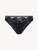 Medium Brief in black silk georgette with Leavers lace_0