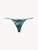 Thong in dark green Leavers lace_0