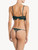 Thong in dark green Leavers lace_2